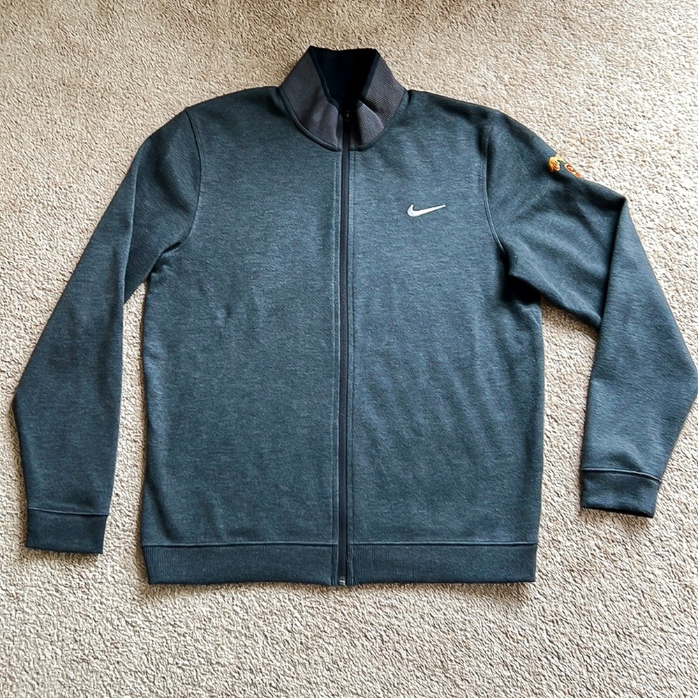 Nike Golf Tour Performance USC Trojans Gray Athletic Zippered Jacket Sz M